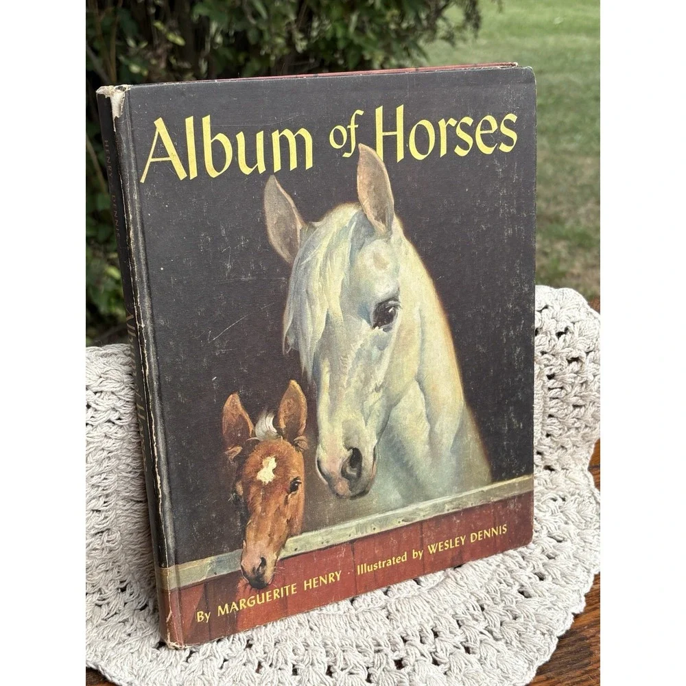 Vintage Book Album of Horses by Marguerite Henry 1969 Hardcover Amazing Artwork